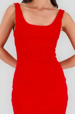 Shasa Solid Cut Out Dress