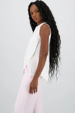 Shasa Solid Draped Blouse