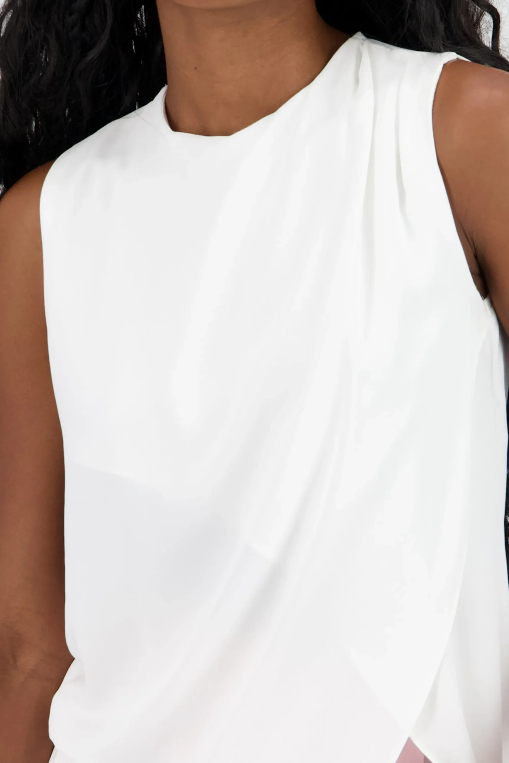 Shasa Solid Draped Blouse