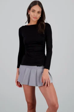 Shasa Solid Draped Top