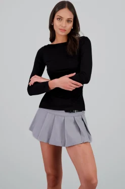 Shasa Solid Draped Top