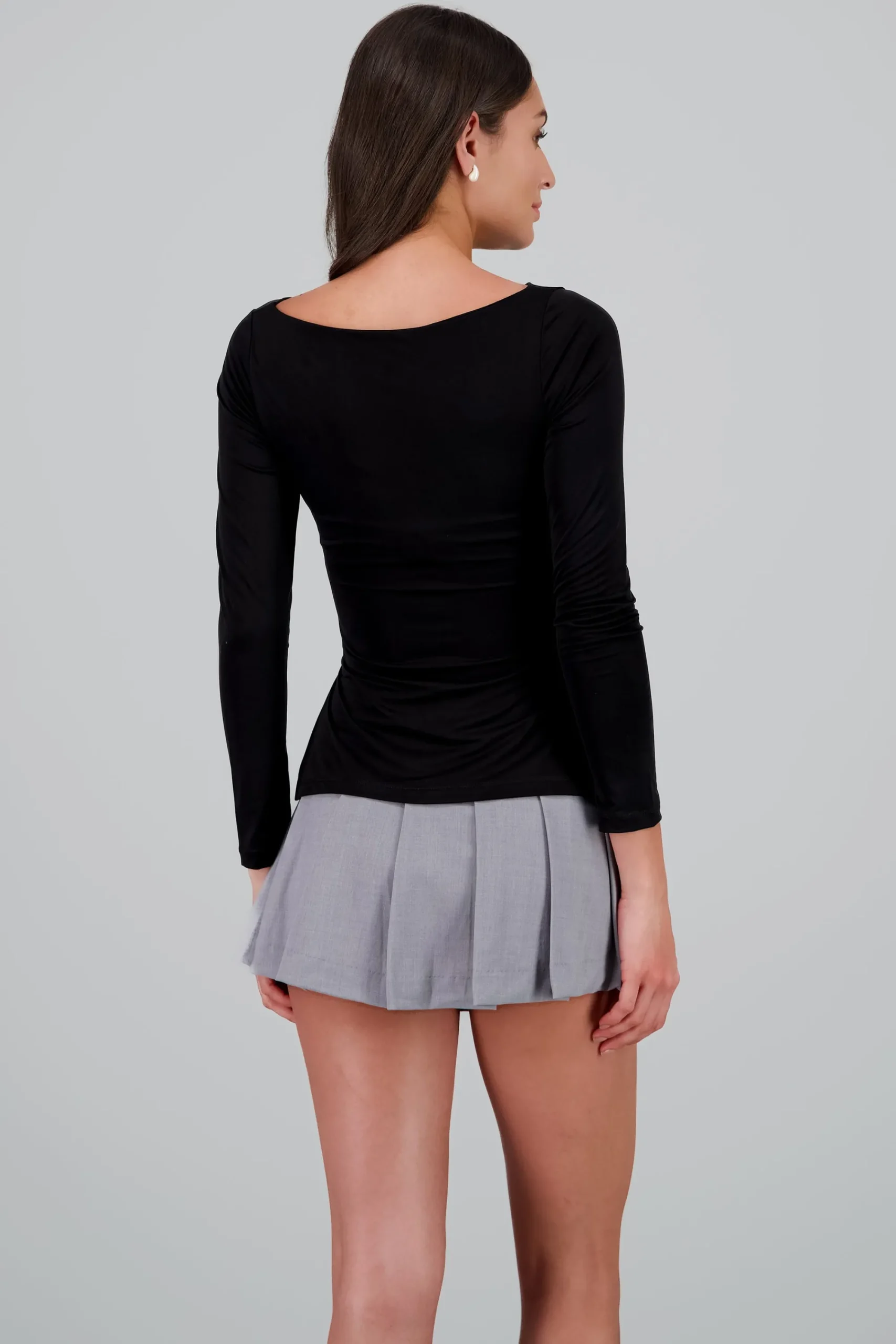 Shasa Solid Draped Top