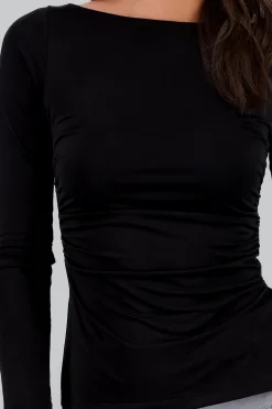 Shasa Solid Draped Top