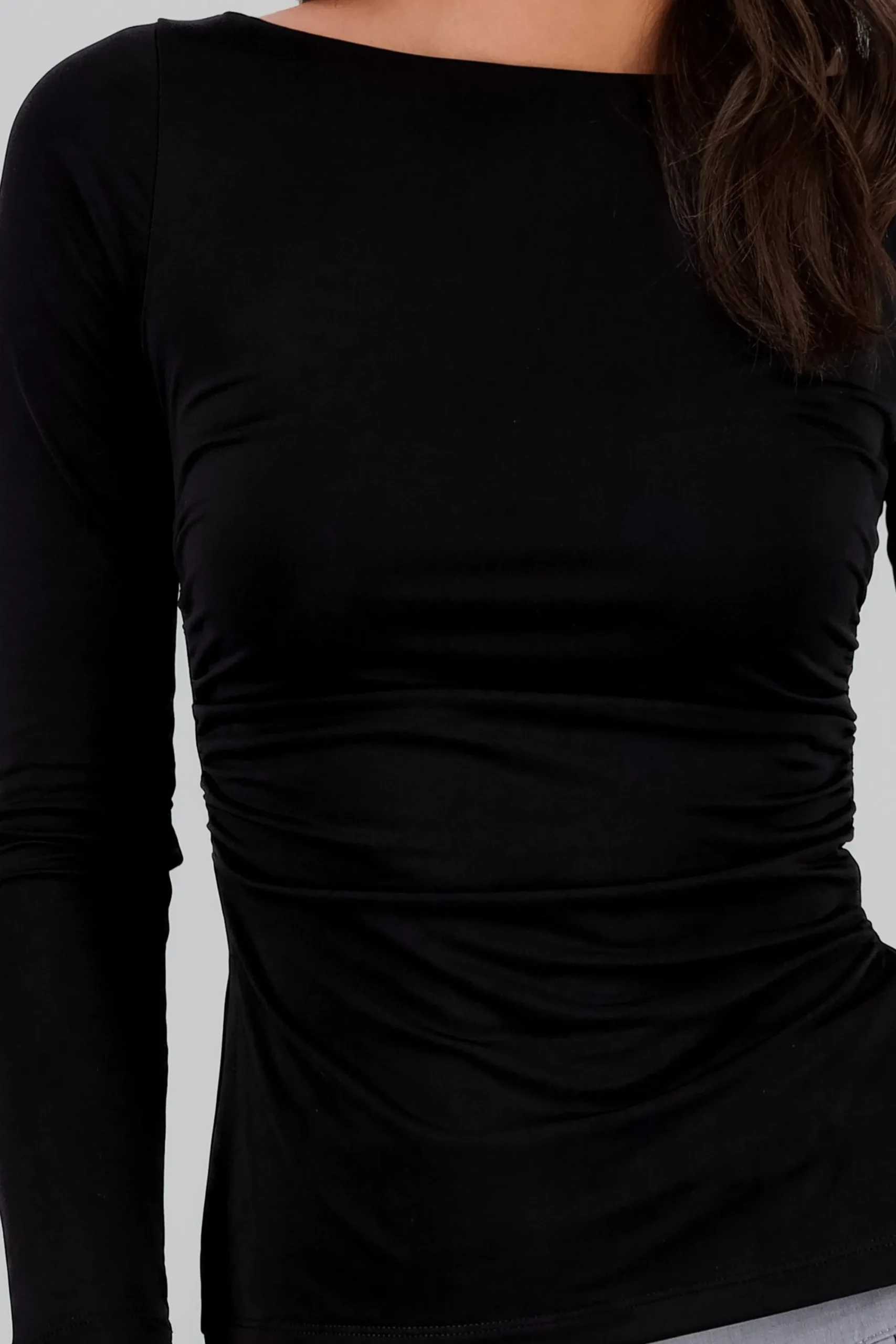 Shasa Solid Draped Top