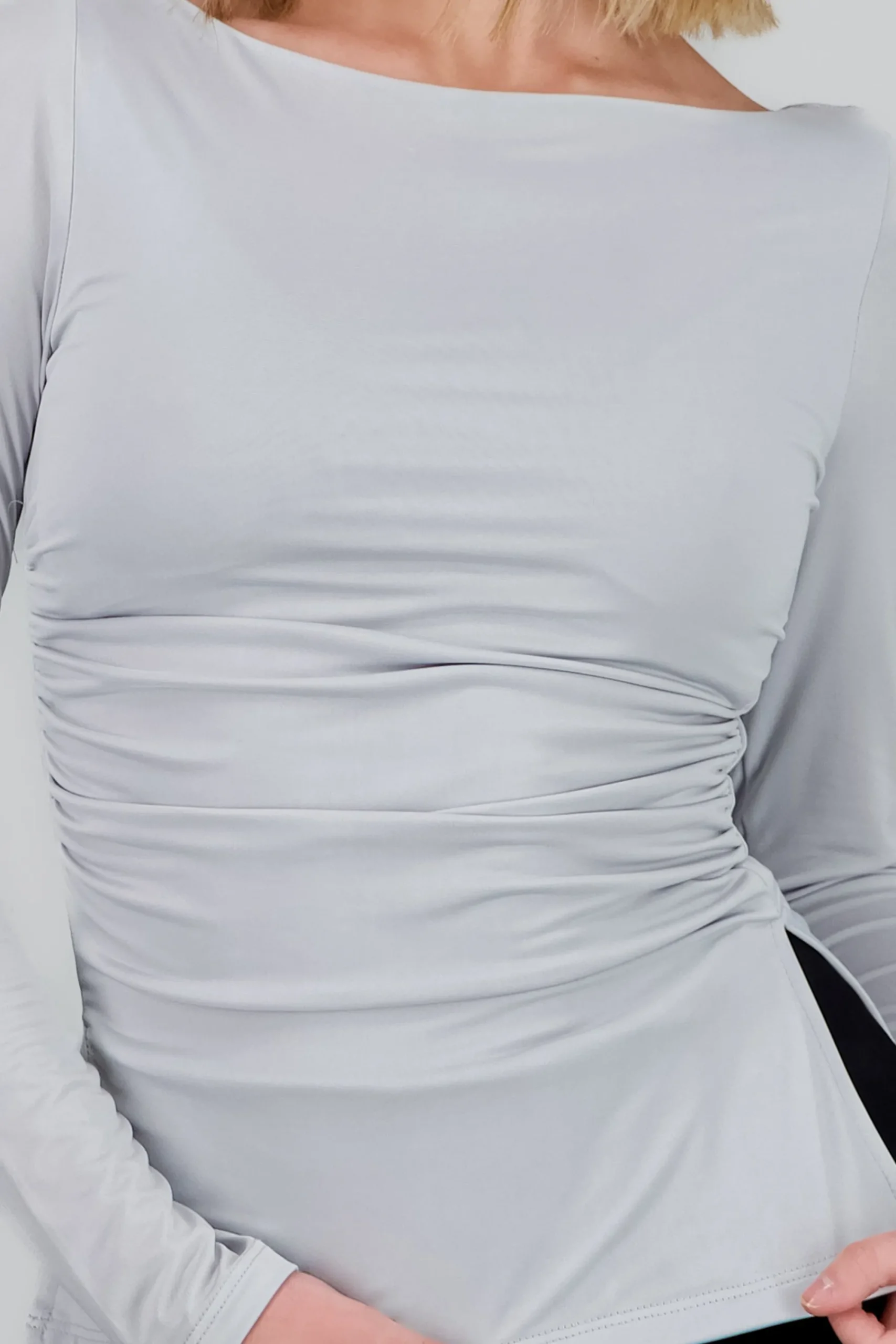 Shasa Solid Draped Top