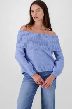 Shasa Solid Dropped Shoulder Sweater