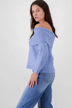 Shasa Solid Dropped Shoulder Sweater