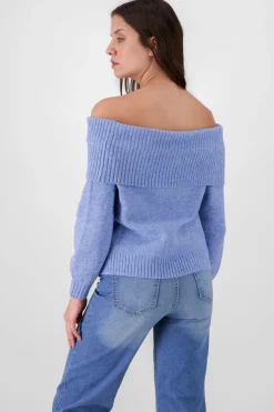 Shasa Solid Dropped Shoulder Sweater