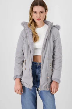 Shasa Solid Faux Fur Coat