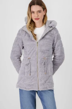 Shasa Solid Faux Fur Coat