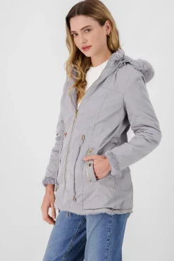 Shasa Solid Faux Fur Coat