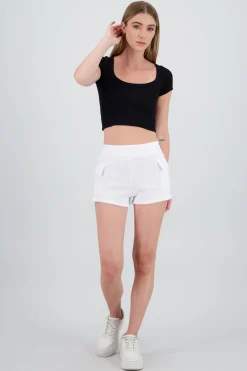 Shasa Solid Fleece Shorts