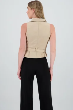 Shasa Solid Gabardine Vest