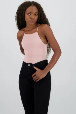 Shasa Solid Halter Bodysuit