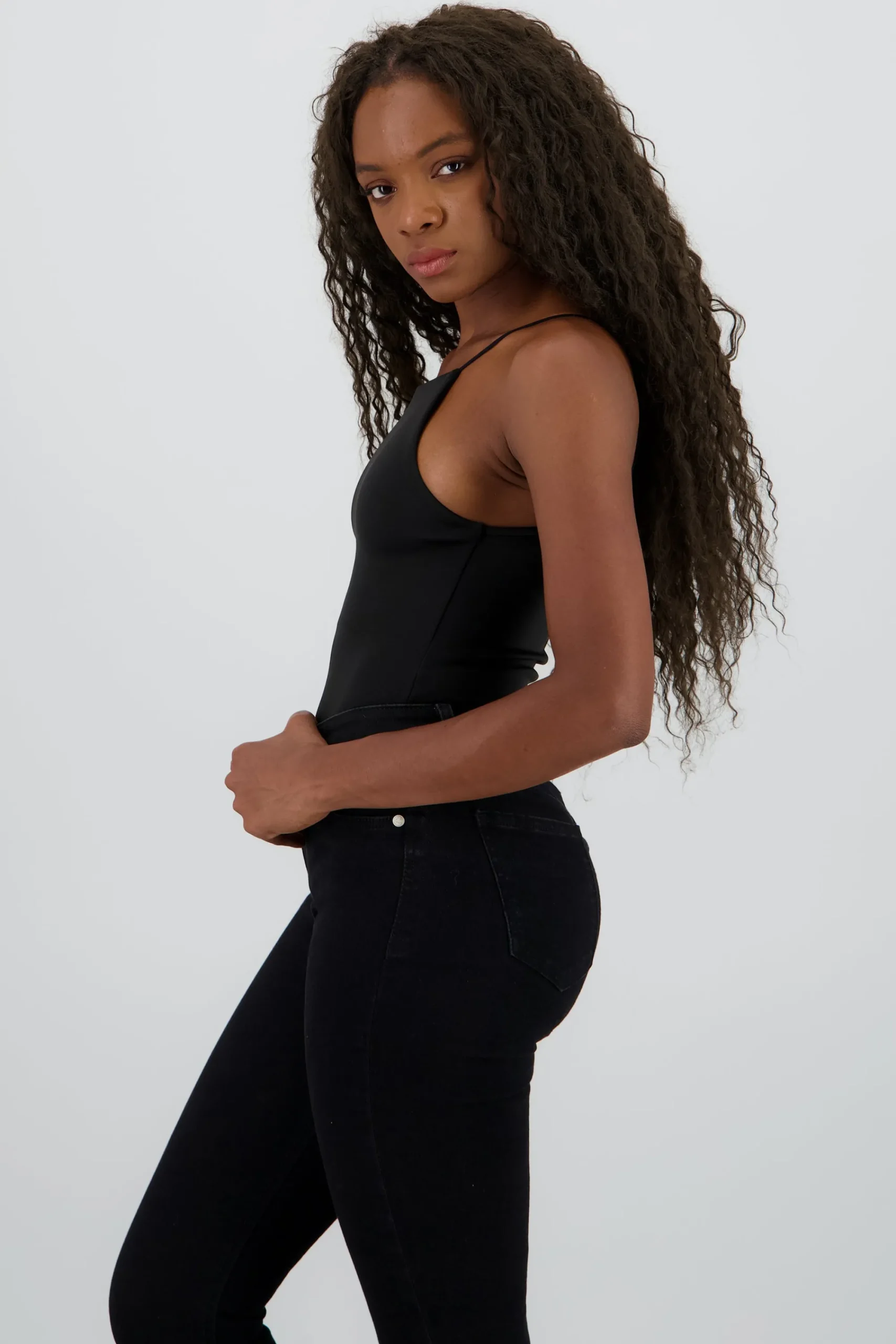 Shasa Solid Halter Bodysuit