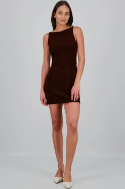 Shasa Solid Halter Dress