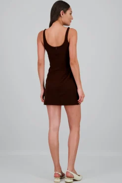 Shasa Solid Halter Dress