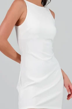 Shasa Solid Halter Dress