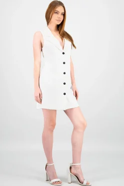 Shasa Solid Halter Sleeveless Dress