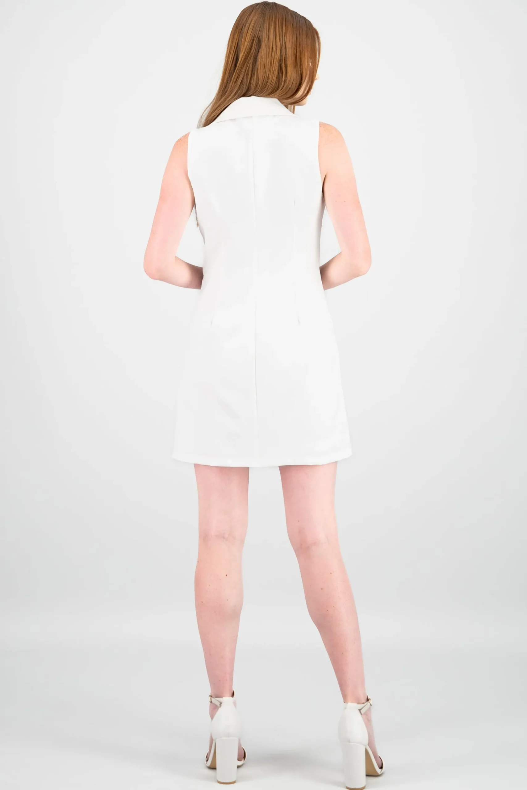 Shasa Solid Halter Sleeveless Dress