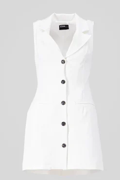 Shasa Solid Halter Sleeveless Dress