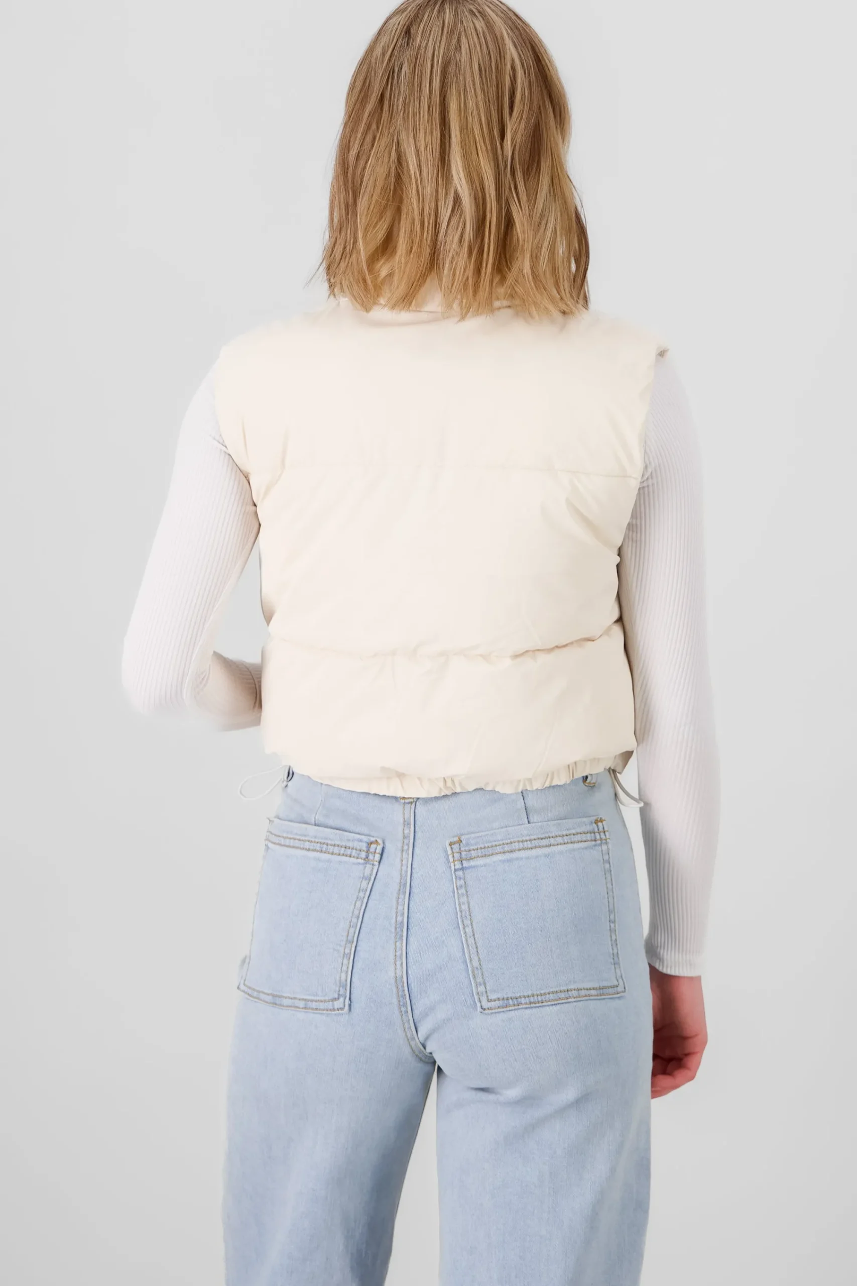 Shasa Solid High Neck Vest
