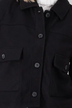 Shasa Solid Jacket With Pockets