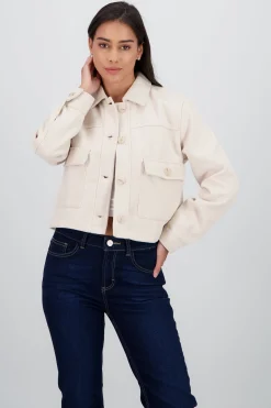 Shasa Solid Jacket With Pockets