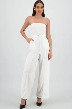 Shasa Solid Jumpsuit with Belt