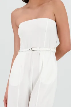 Shasa Solid Jumpsuit with Belt