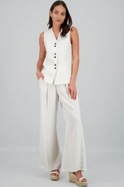 Shasa Solid Linen Pants