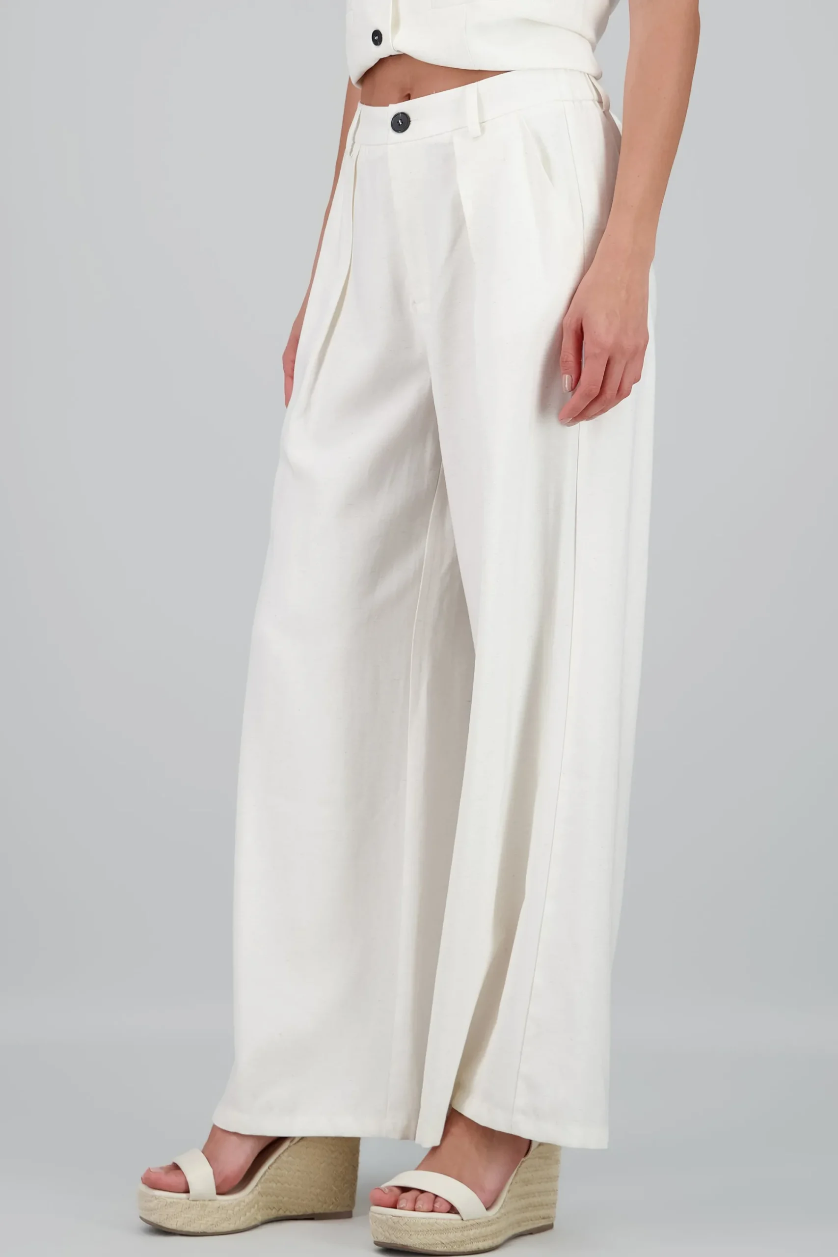 Shasa Solid Linen Pants