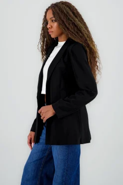 Shasa Solid Long Blazer