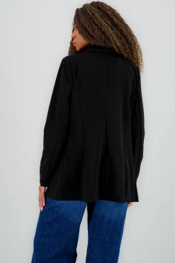 Shasa Solid Long Blazer