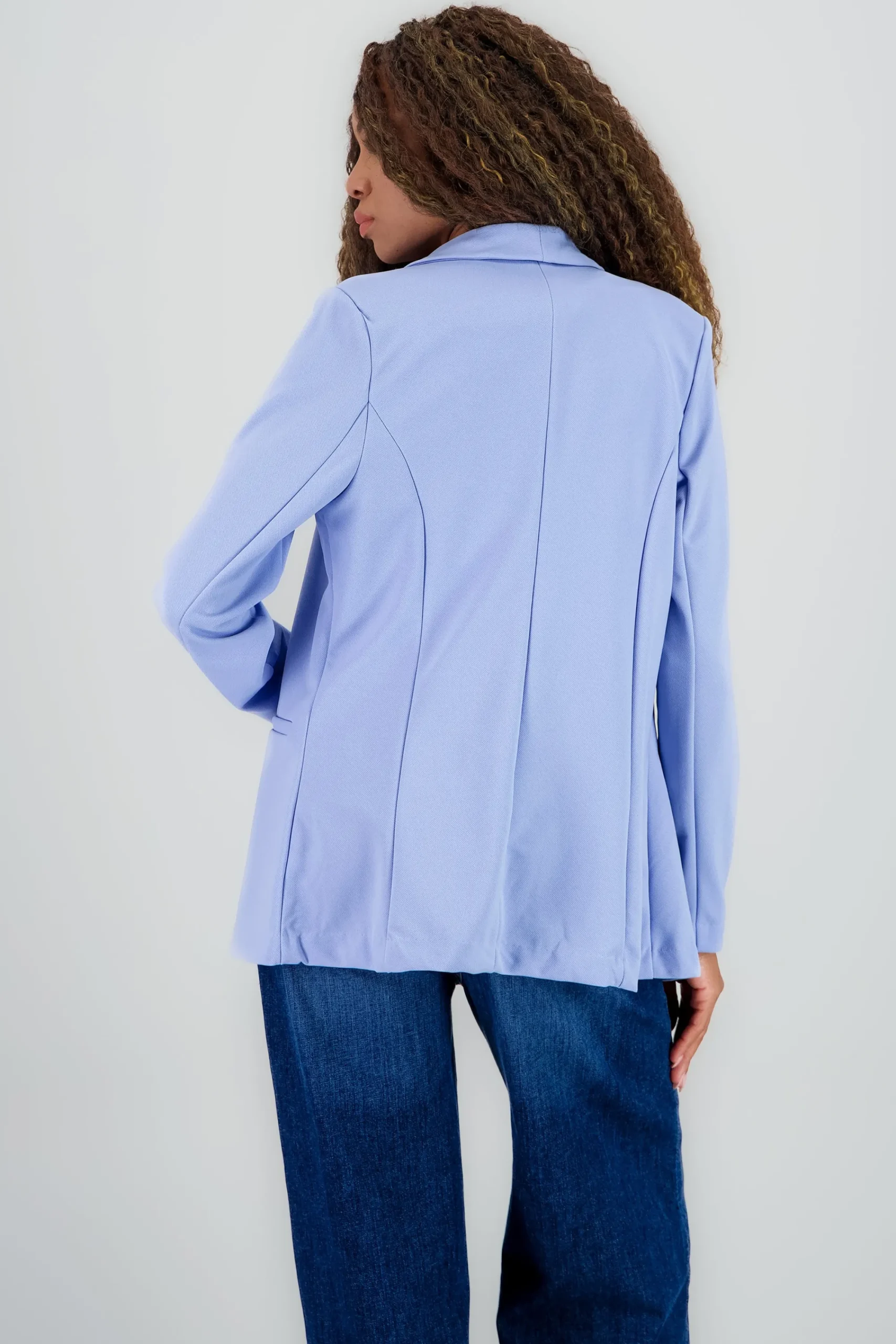 Shasa Solid Long Blazer