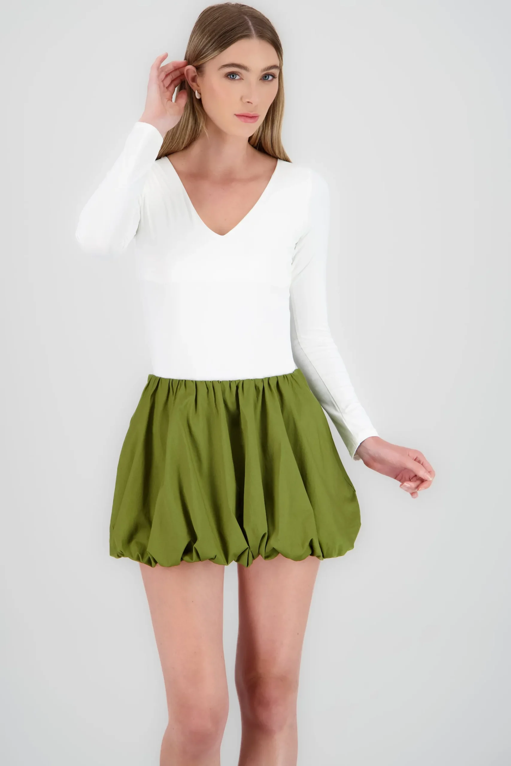 Shasa Solid Long Sleeve Bodysuit