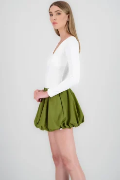 Shasa Solid Long Sleeve Bodysuit