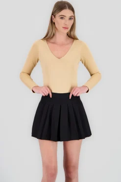 Shasa Solid Long Sleeve Bodysuit
