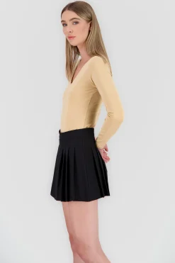 Shasa Solid Long Sleeve Bodysuit