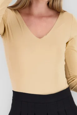 Shasa Solid Long Sleeve Bodysuit