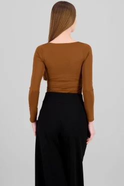 Shasa Solid Long Sleeve Bodysuit