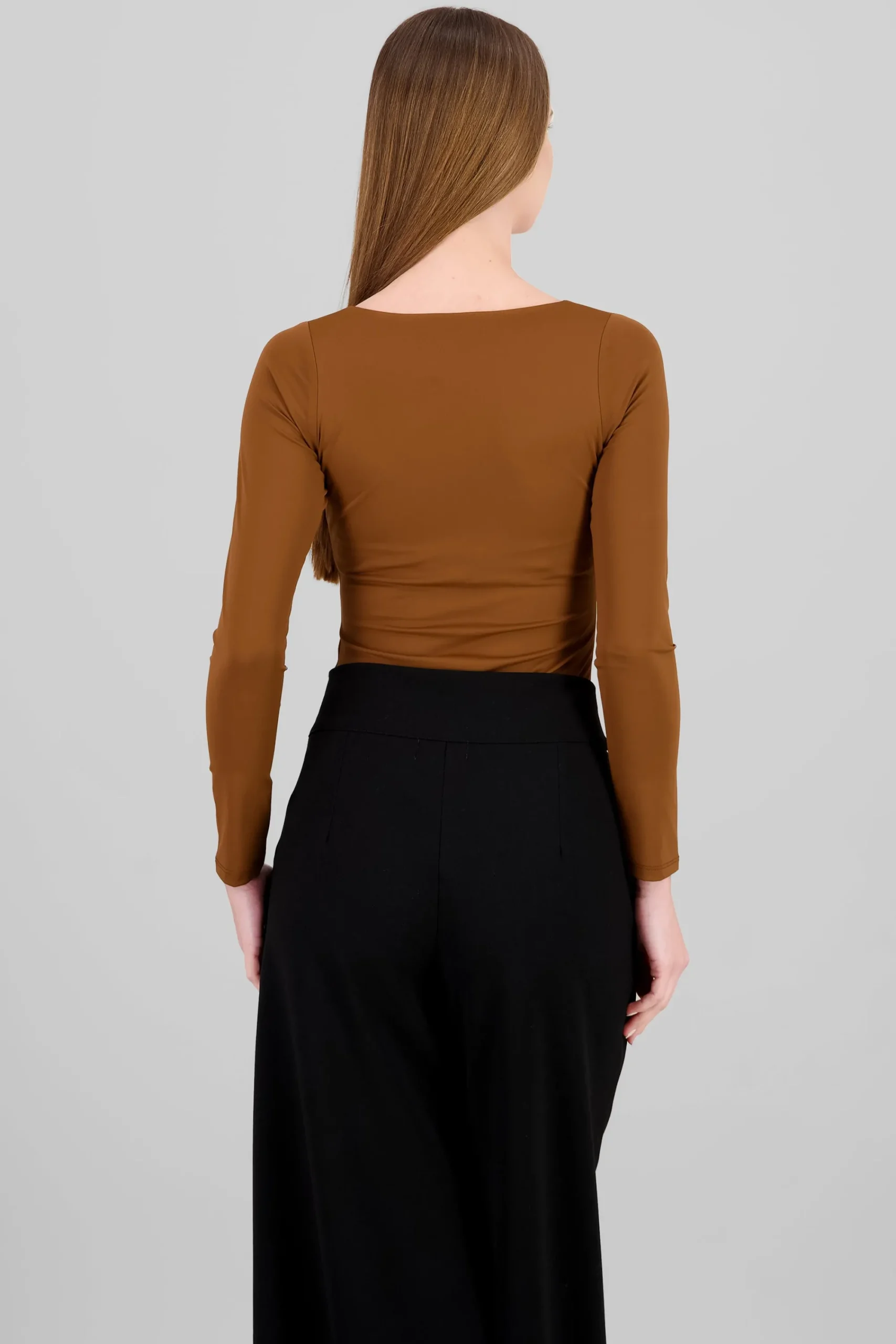 Shasa Solid Long Sleeve Bodysuit
