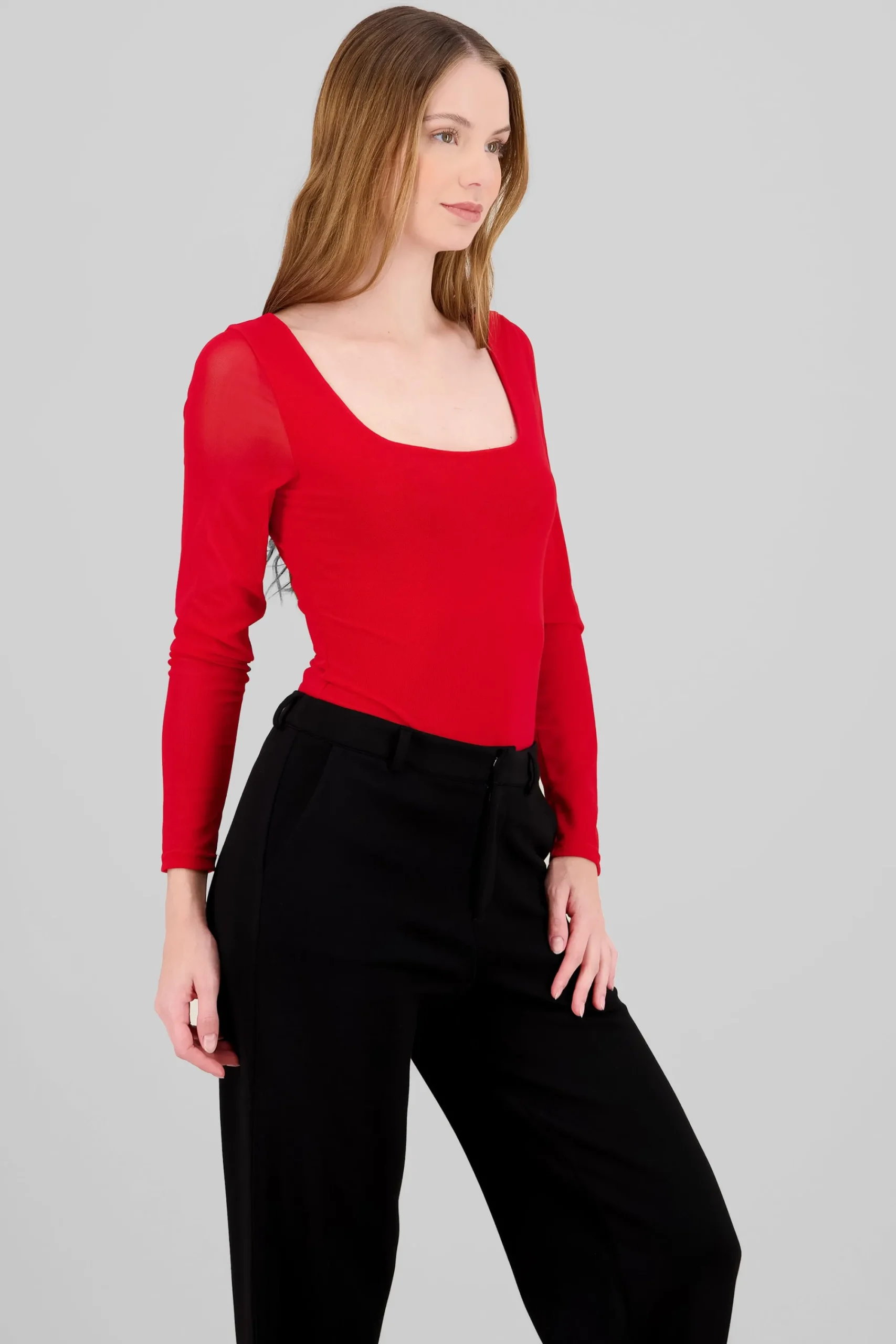 Shasa Solid Long Sleeve Bodysuit