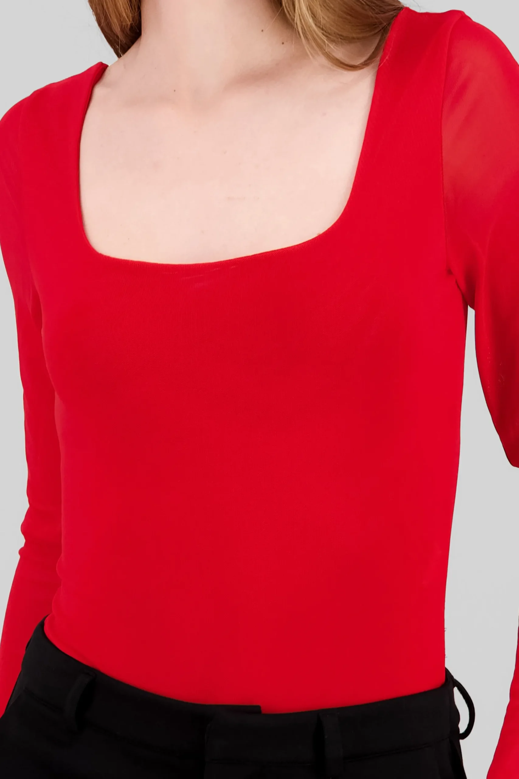 Shasa Solid Long Sleeve Bodysuit