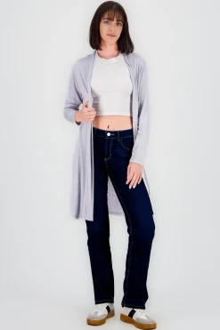 Shasa Solid Long Sleeve Cardigan