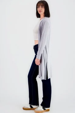 Shasa Solid Long Sleeve Cardigan