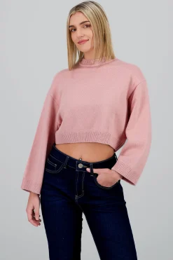 Shasa Solid Long Sleeve Sweater