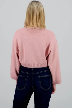 Shasa Solid Long Sleeve Sweater