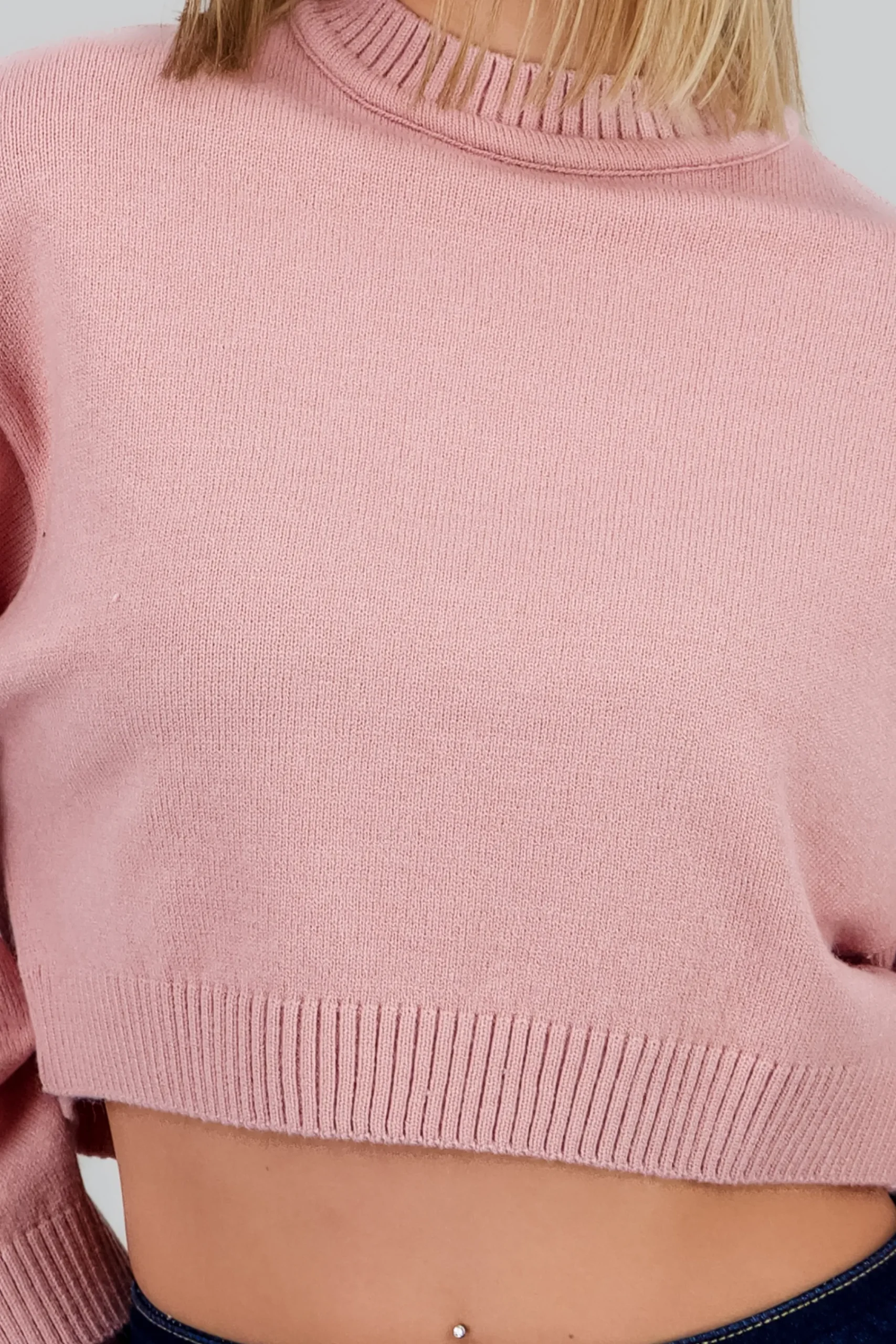 Shasa Solid Long Sleeve Sweater