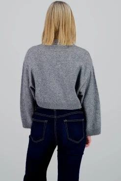 Shasa Solid Long Sleeve Sweater
